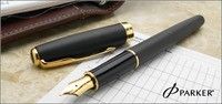 Перьевая ручка Parker Sonnet Matte Black GT 84 412