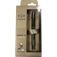 Фото Ручка роллер Parker IM Premium Dark Gun Metal Chiselled RB в подарочной упаковке PXMAS19 20 422Db19