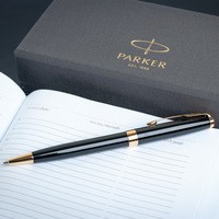 Шариковая ручка Parker SONNET 17 Black Lacquer GT 86 032