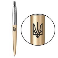 Шариковая ручка Parker Jotter 17 XL UKRAINE Matt Gold CT BP Тризуб 13432_T001b