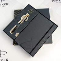 Набор Parker IM 17 Black GT RB роллер + блокнот Parker 22 022b24
