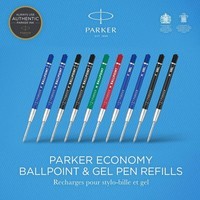 Стержни Parker QuinkFlow шарик. синие F блистер 2 шт 10 261BLU2